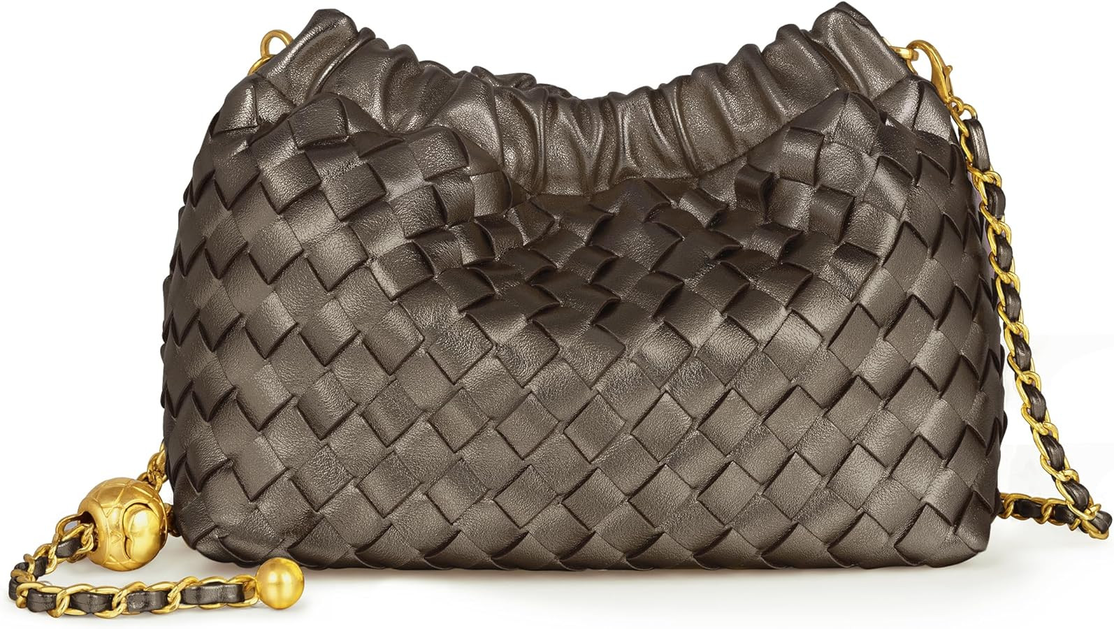 Joryin Woven Women's Crossbody Bag & Evening Purse, Trendy Dumpling Clutch & Hobo Cloud Shoulder ... | Amazon (US)