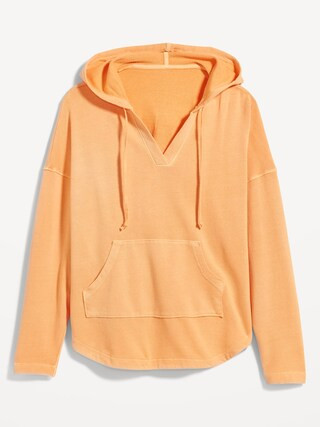 Slouchy French-Terry Tunic Hoodie for Women | Old Navy (US)