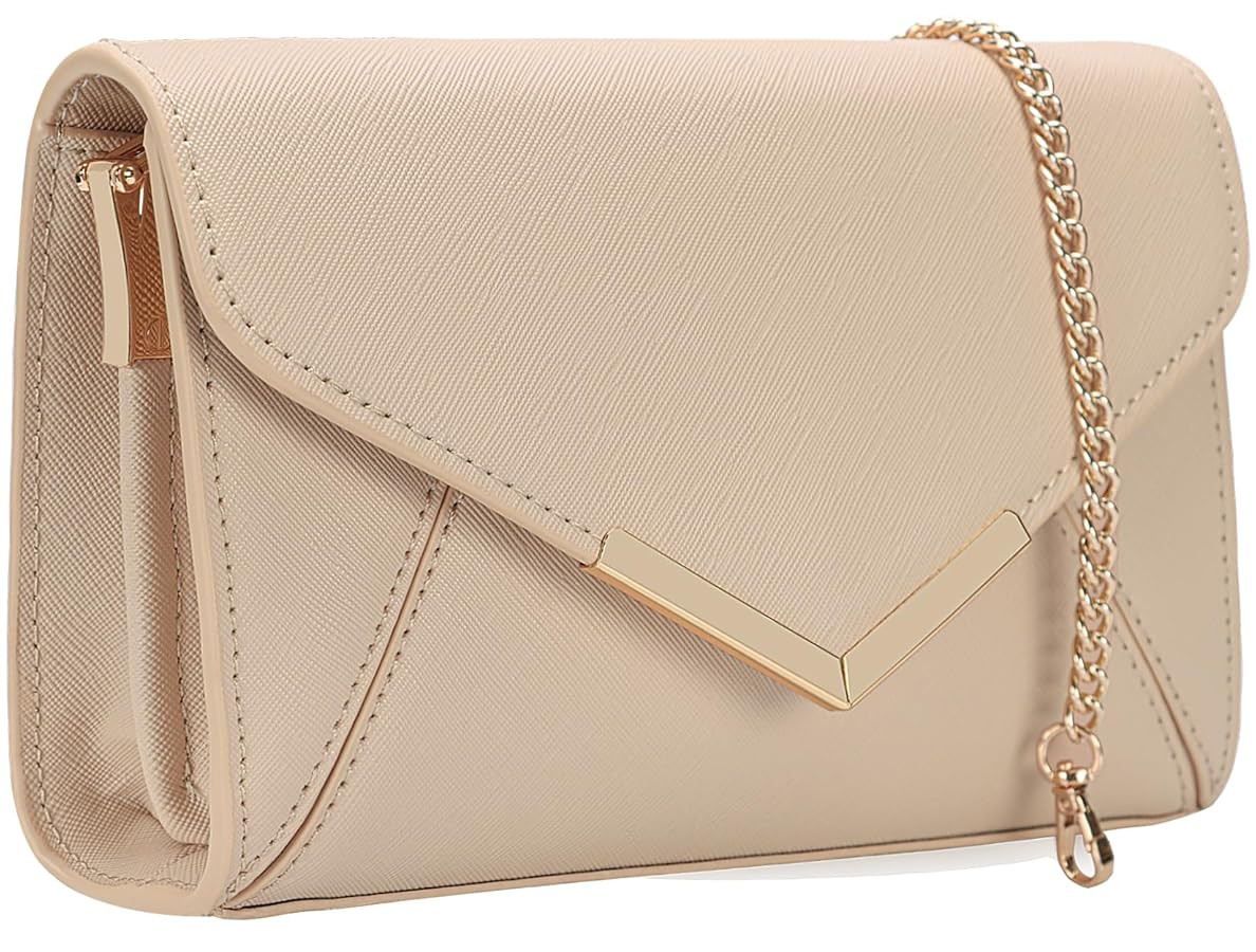 DEXMAY Women Envelope Clutch Faux Saffiano Leather Evening Handbag Foldover Clutch Bag Formal Dre... | Amazon (US)