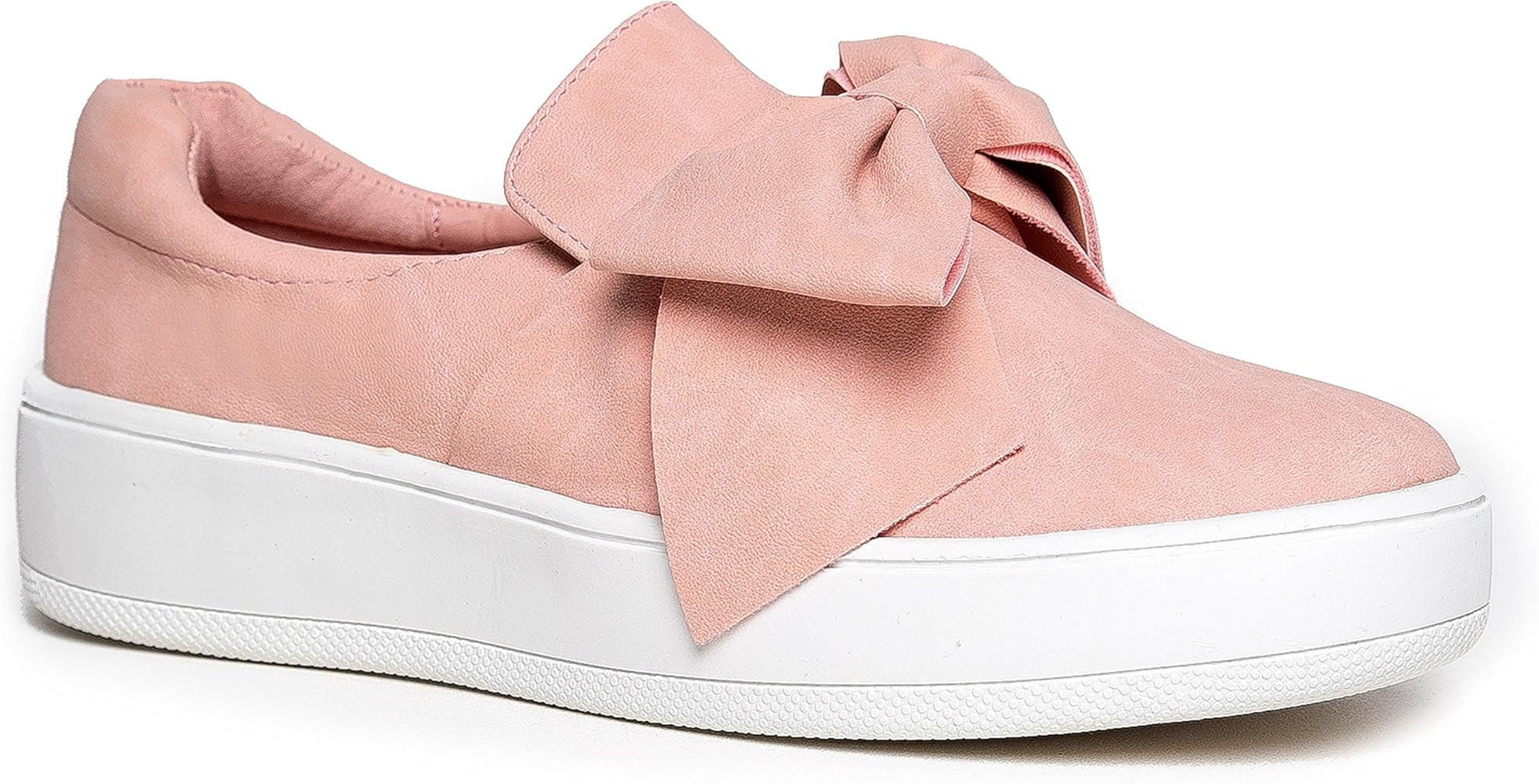J. Adams Bow Platform Slip On – Trendy Flatform Shoes - Comfortable Closed Toe Sneakers – Wal... | Amazon (US)