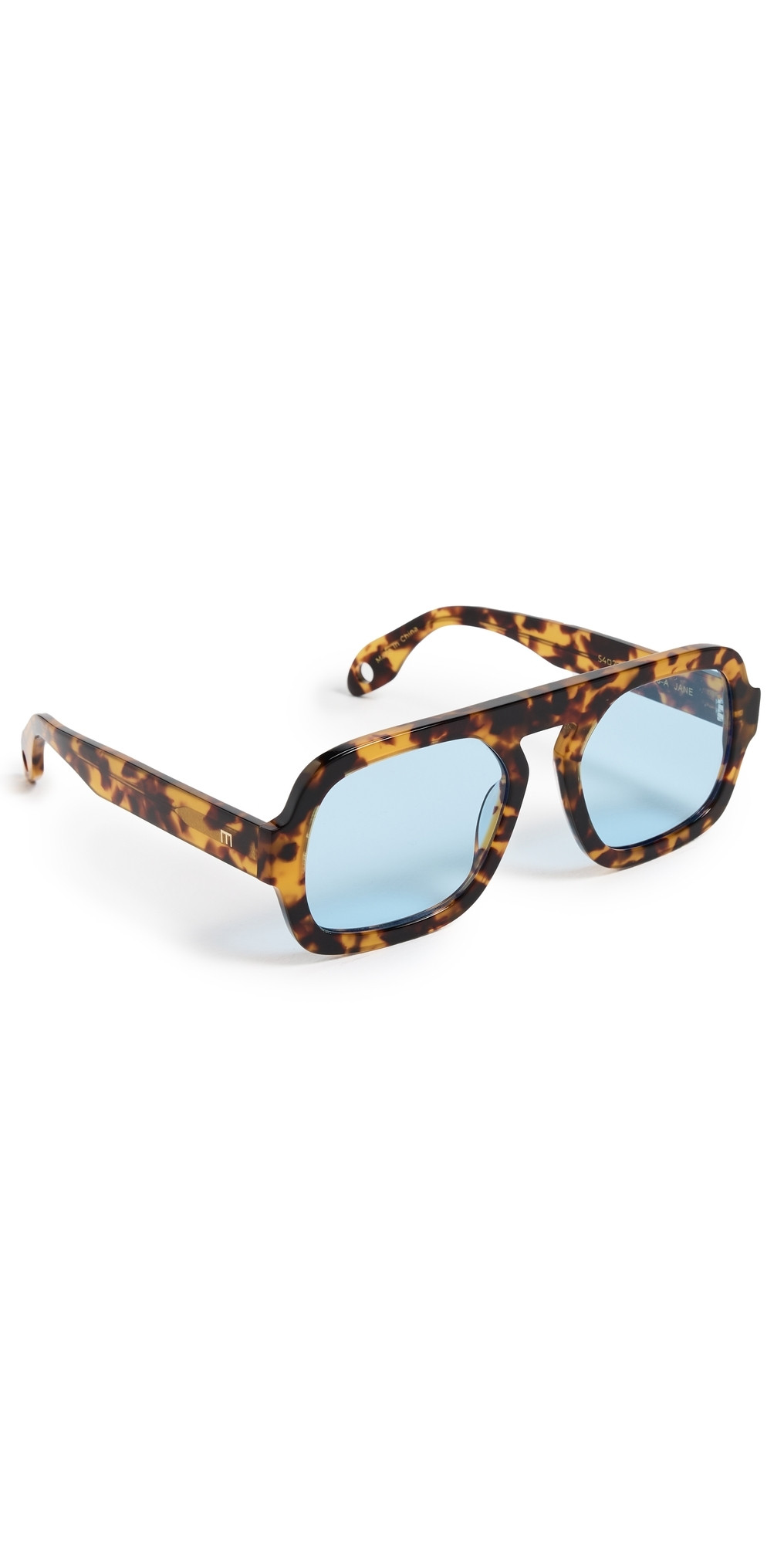 Elisa Johnson Jane Sunglasses Brown Tortoise One Size | Shopbop