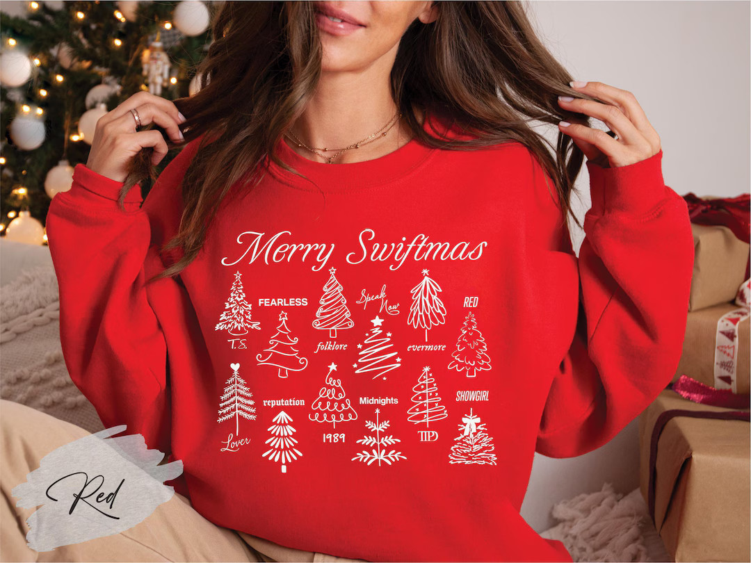 Taylor Christmas Sweatshirt, Christmas Tree Eras Sweater, Merry S-mas Sweatshirt, Cute Christmas ... | Etsy (US)
