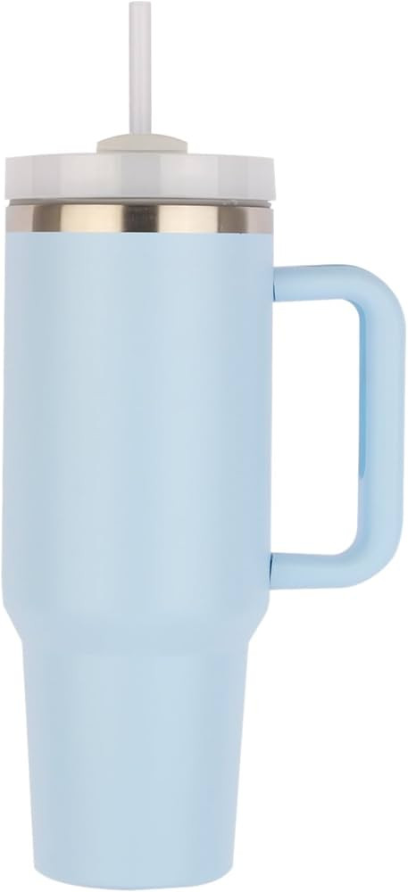 YTTL 40 oz Tumbler with Handle and Straw,1200ml Insulated Cup Reusable Stainless steel,Thermal in... | Amazon (US)