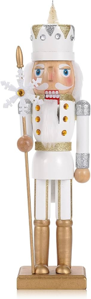 Christmas Decorations Nutcracker Ornament,15 Inch Wooden Xmas Traditional Nutcracker,Festive Coll... | Amazon (US)