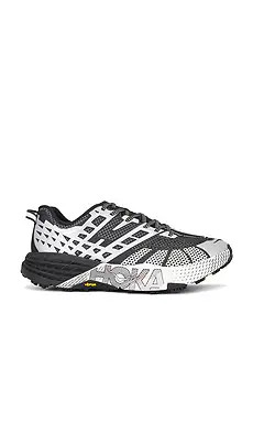HOKA Speedgoat 2 TS Sneaker in Black & Stardust from Revolve.com | Revolve Clothing (Global)
