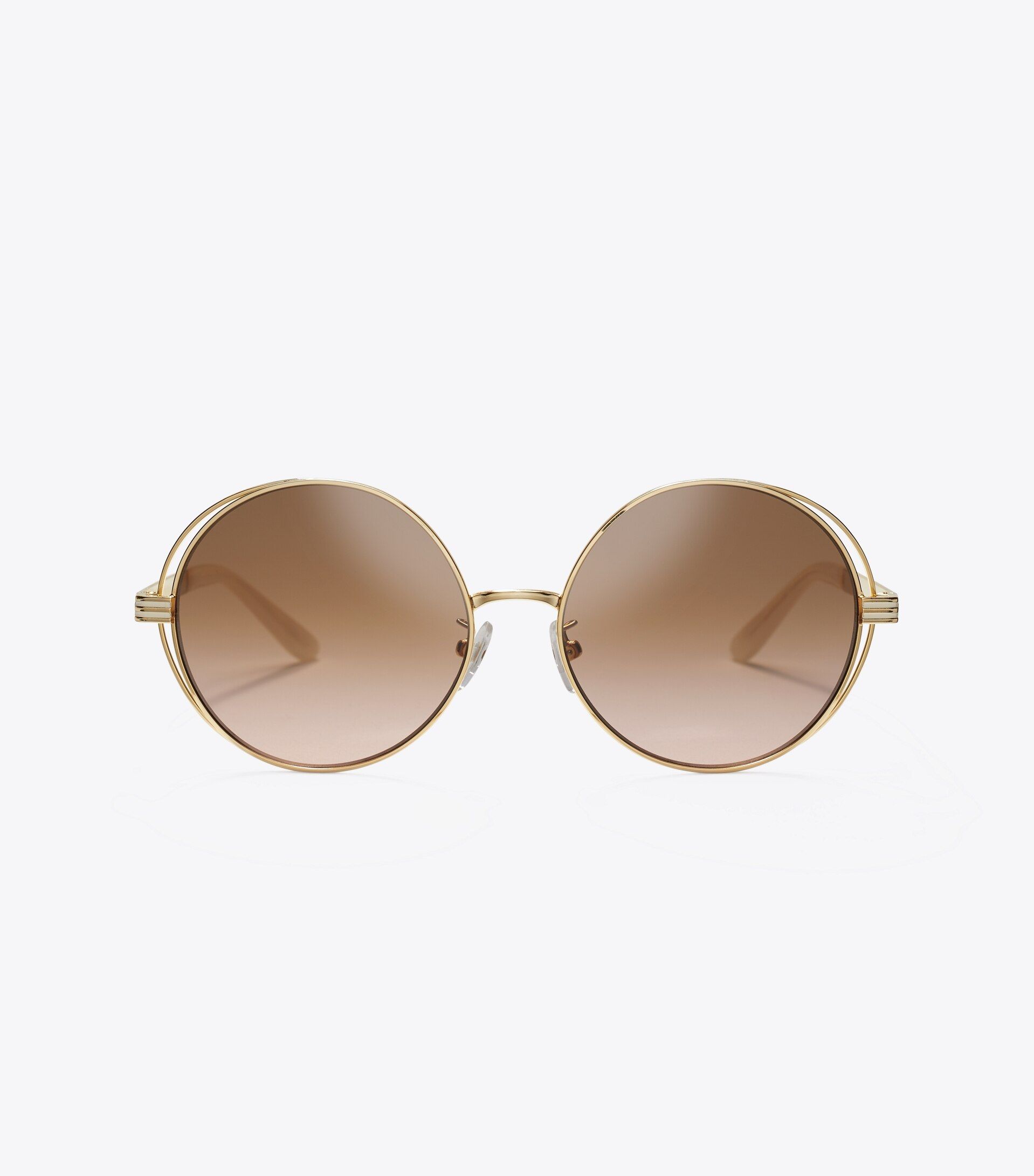 Kira Stripe Open-Wire Round Sunglasses | Tory Burch (US)