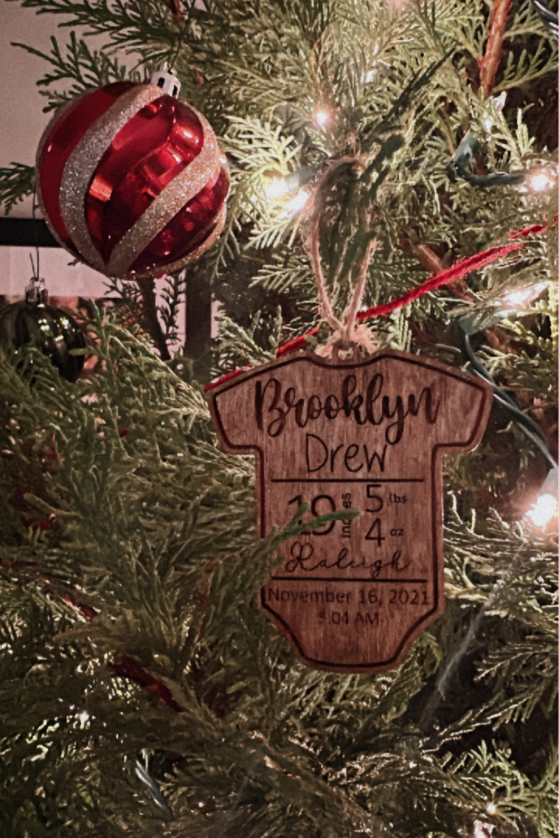 Baby stats Christmas ornament 
Personalized ornament for newborn 

#LTKHoliday #LTKbaby #LTKCyberWeek