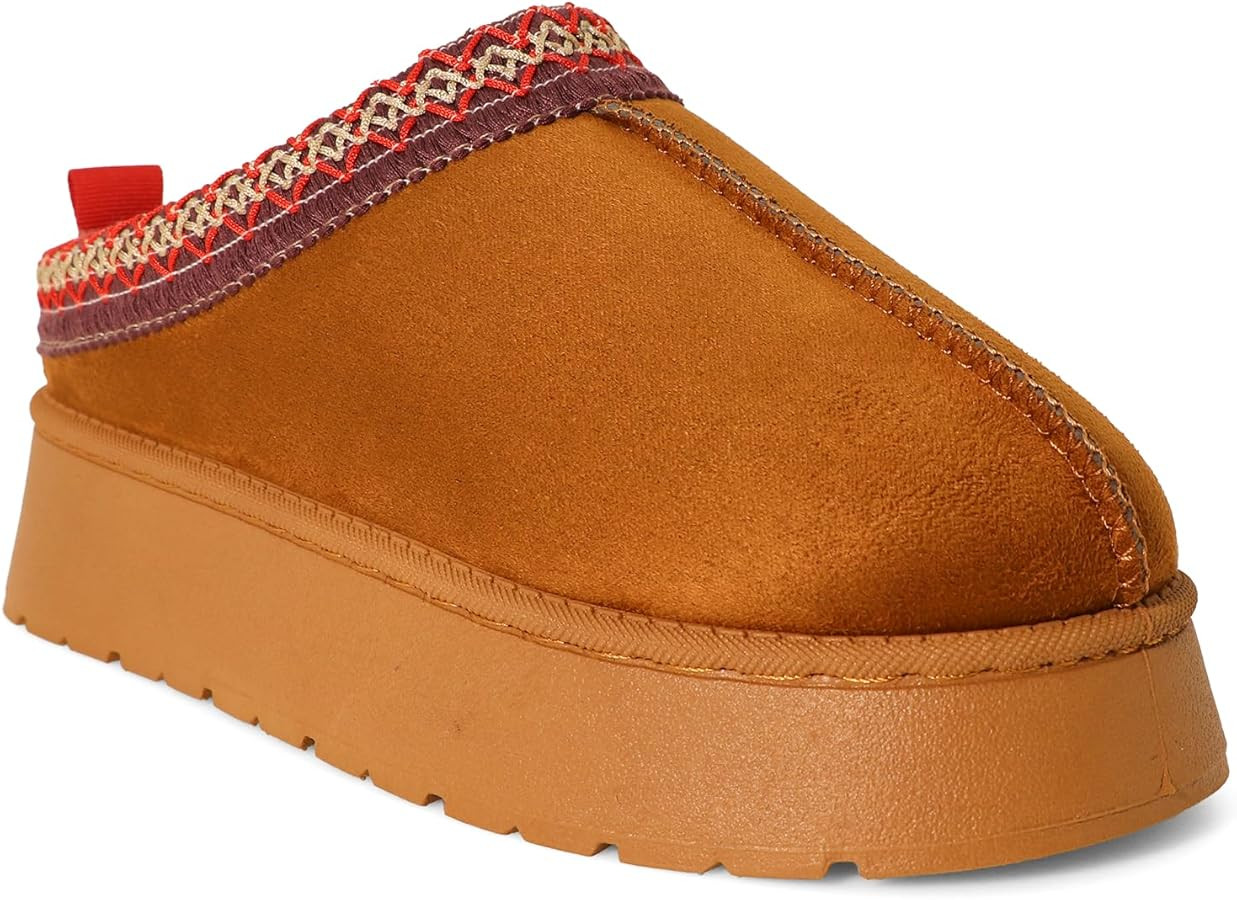 Women's Slippers Platform Mini Boots Short Ankle Boot Women Slippers Slip on Fur Fleece Lined Sho... | Amazon (US)