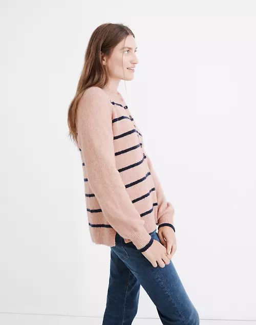 Pembury Henley Mockneck Sweater in Stripe | Madewell