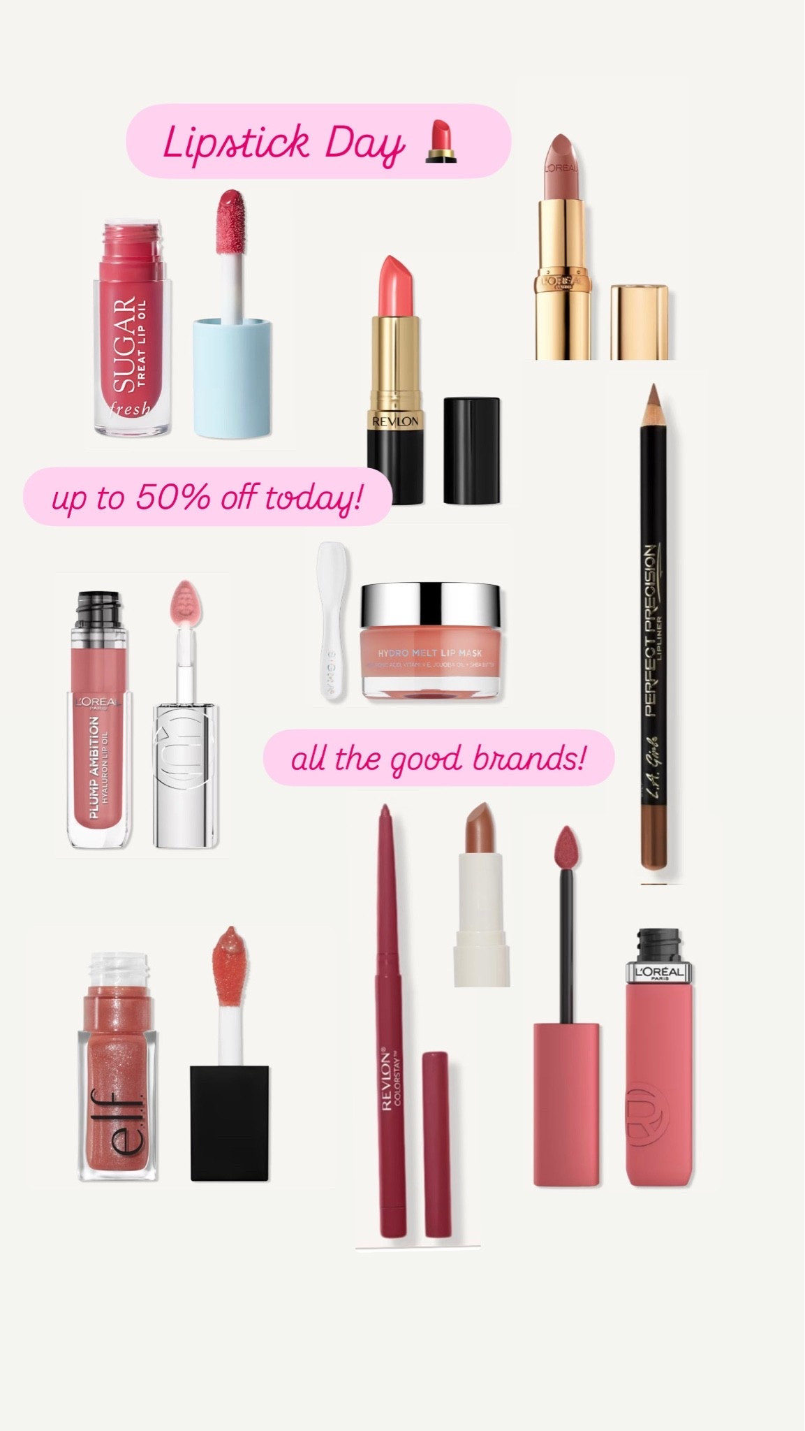 Lipstick Day! 💄 up to 50% off today. #lipstick #makeup @ulta #mac #elf #loreal #revlon

#LTKSaleAlert #LTKBeauty