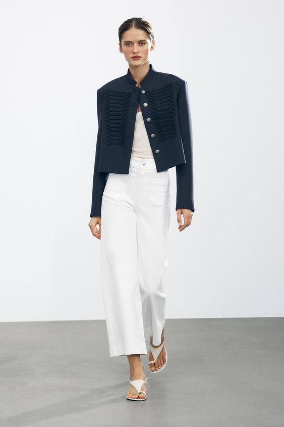 ZW COLLECTION WIDE-LEG HIGH-WAIST JEANS | Zara UK