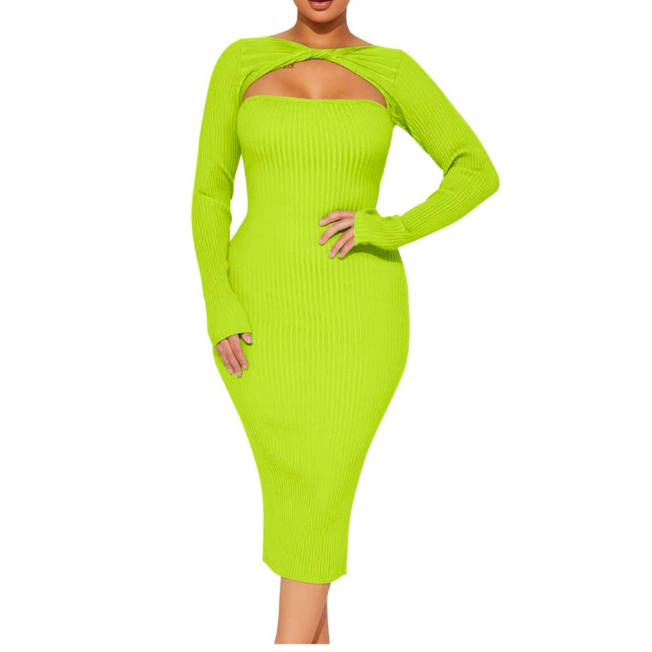 Women's Sexy Bodycon Long Sleeve Twisted Cut Out
Party Club Cocktail Midi Dress

#LTKSeasonal #LTKOver40 #LTKStyleTip
