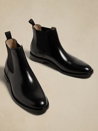 Leather Dress Chelsea Shoe | Banana Republic Factory