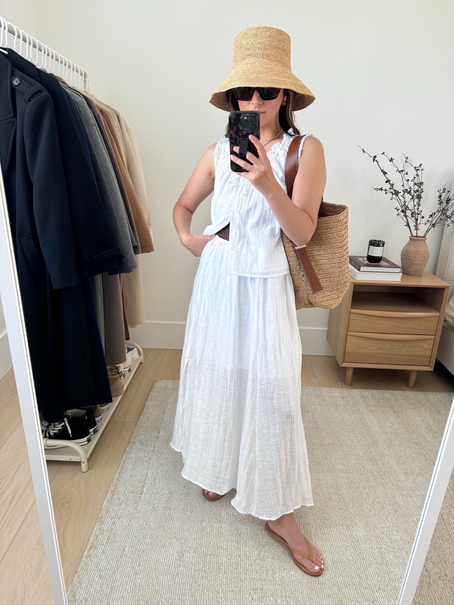 Petite swim outfits. What to wear to the pool with kids. Mom-friendly coverup options. This skirt is one of the most amazing finds. It works as a cover up or can be worn normal since it has a slip. Drawstring waist, runs kinda big. Also, really love this top, too!

J.Crew top xs
J.Crew skirt xs
J.Crew one piece 2
Beek sandals 5
J.Crew bucket bag
Jenni Kayne hat s/m
Celine sunglasses
J.Crew earrings
Dorsey James necklace 15"

Summer style, summer outfits, petite style, sandals 



#LTKSeasonal #LTKSwim #LTKPetite