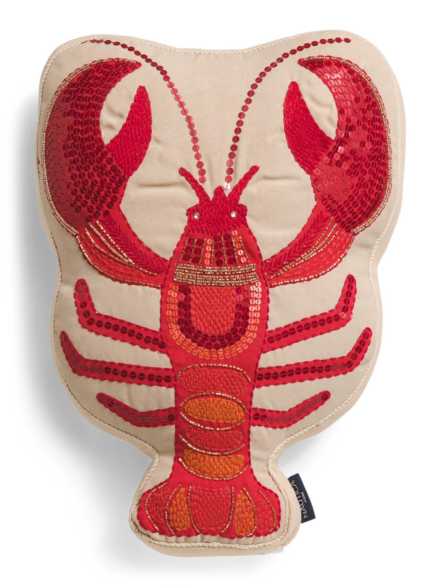 20x14 Indoor Outdoor Shaped Lobster Pillow | TJ Maxx