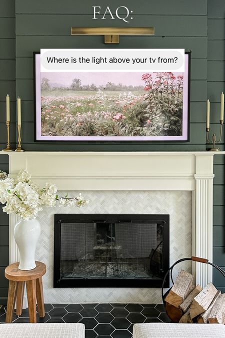 The picture light elevates the space and makes the artwork on the Frame TV so realistic!  




#LTKstyletip #LTKhome #LTKFind