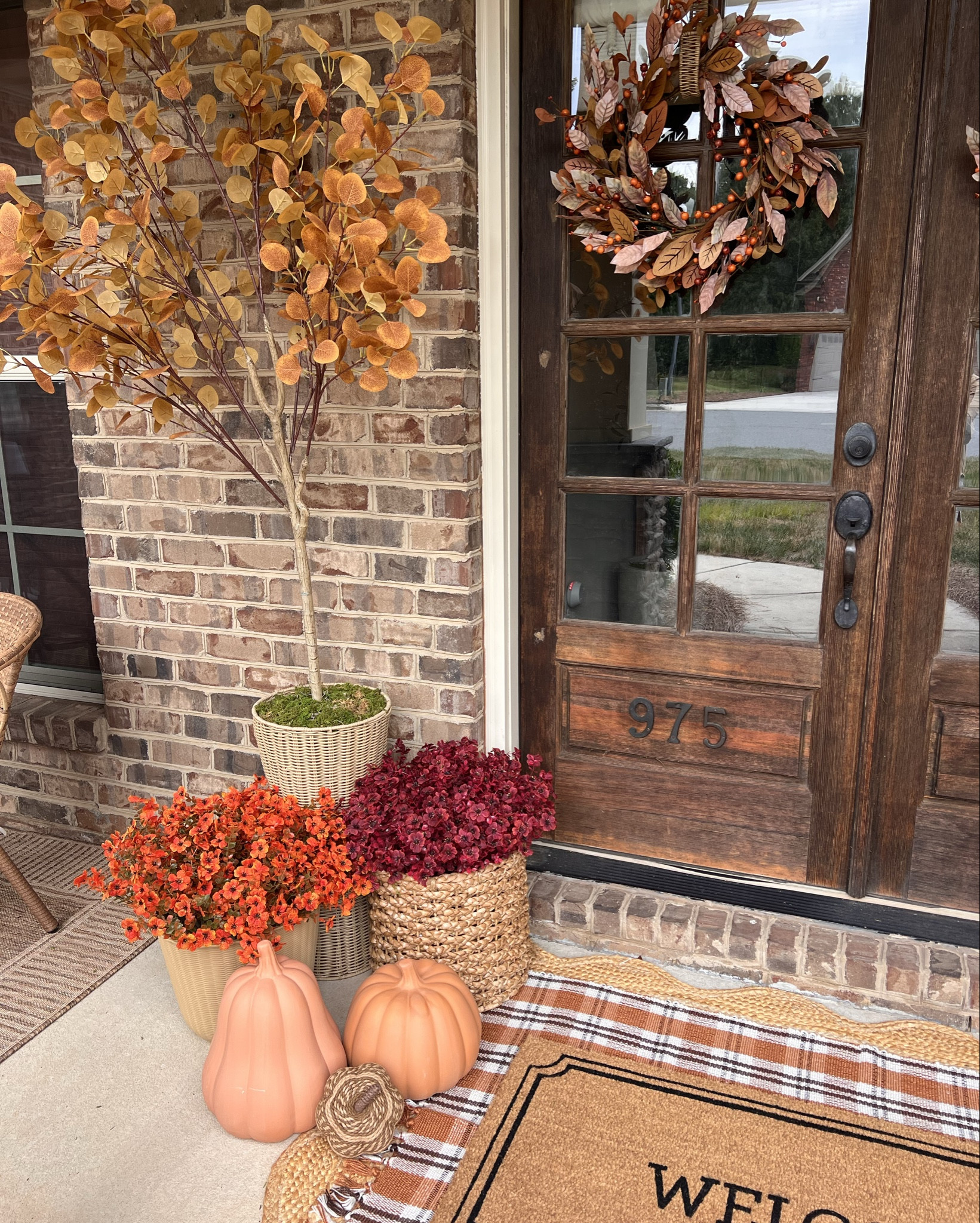 Fall in full color 🍂🍁 Loving this rich, cozy front porch glow!

#LTKHome #LTKSeasonal
