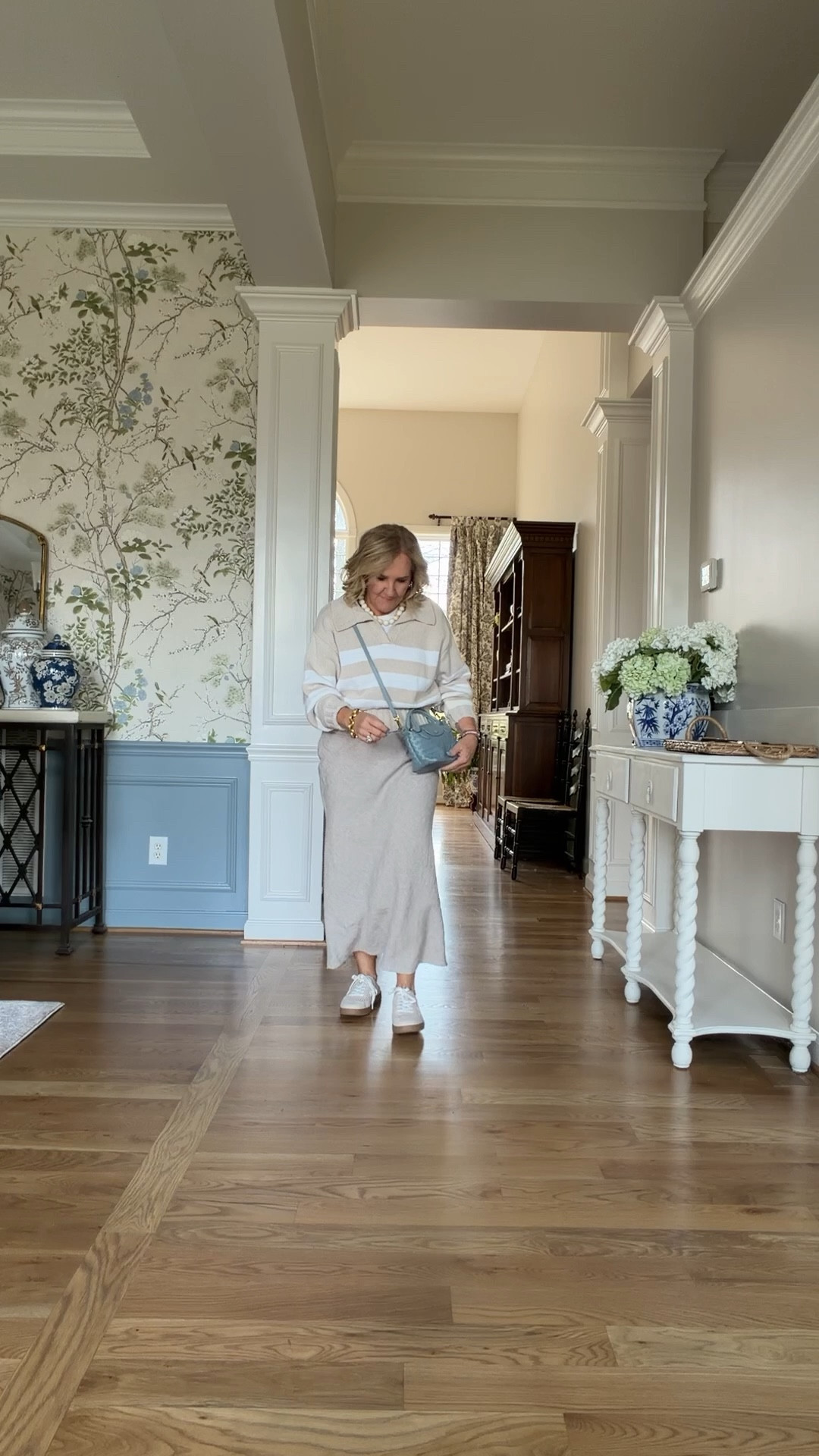 Quince linen skirt styled casual 
Wearing size medium 

#LTKOver40 #LTKspring #LTKspringtrends