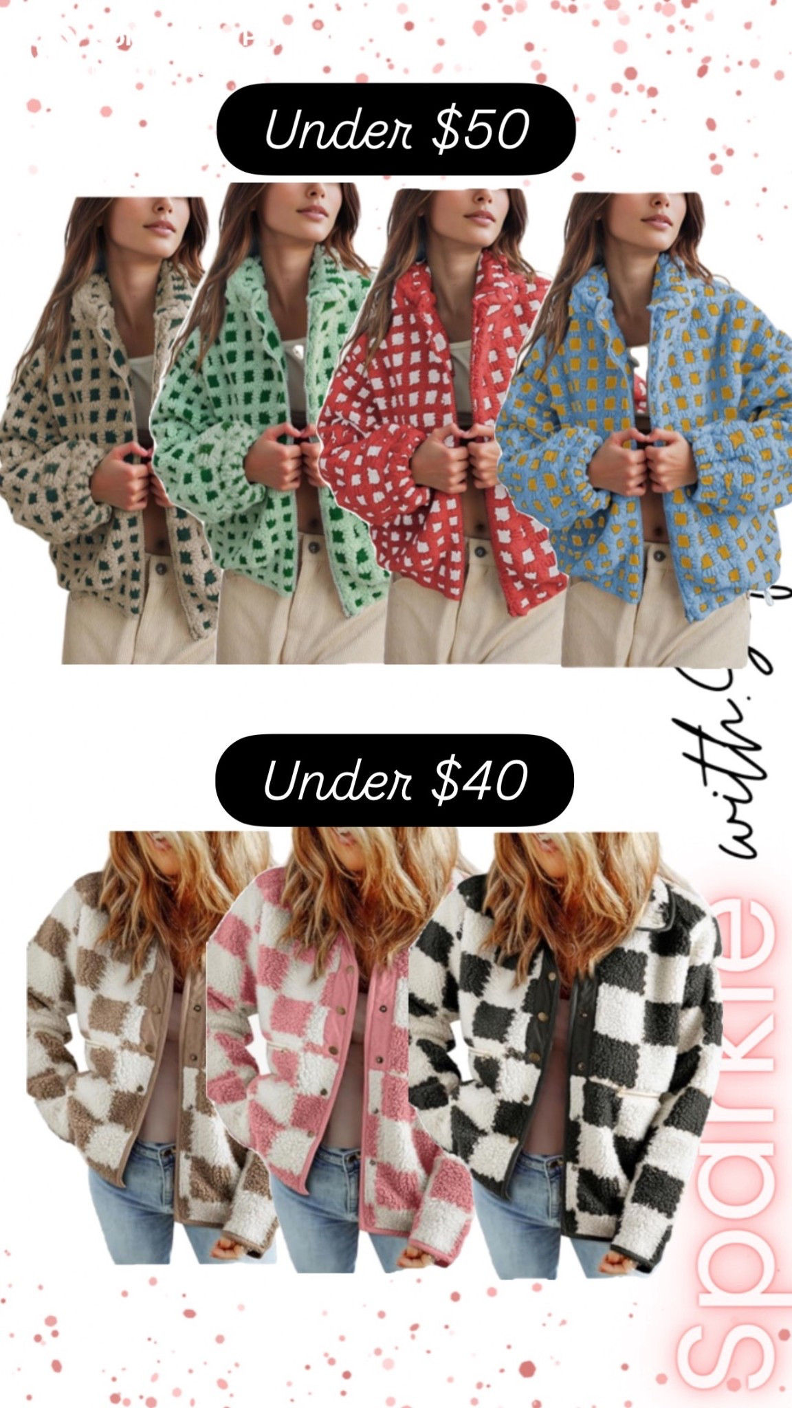 Love a cute Sherpa jacket to throw on for the gym or just running errands and these are so cute and under $50! 

#LTKFindsUnder50 #LTKActive #LTKOver40