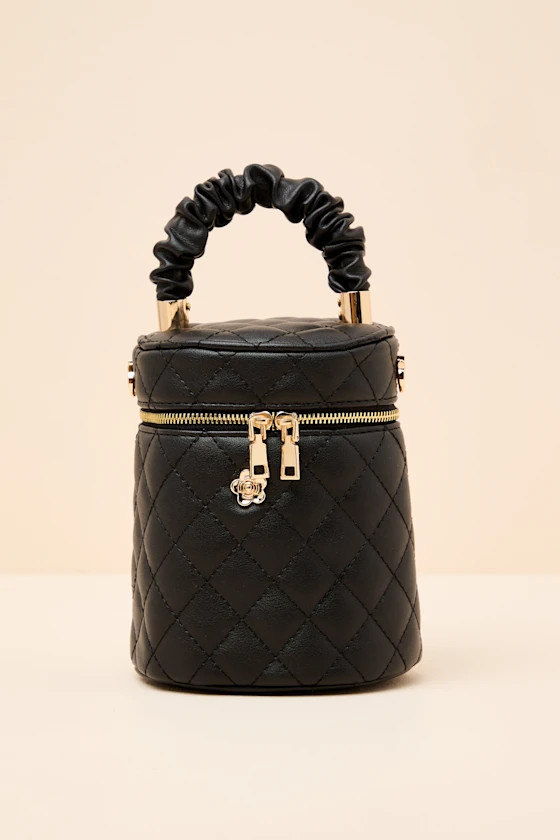 Rosena Black Quilted Crossbody Mini Bag | Lulus