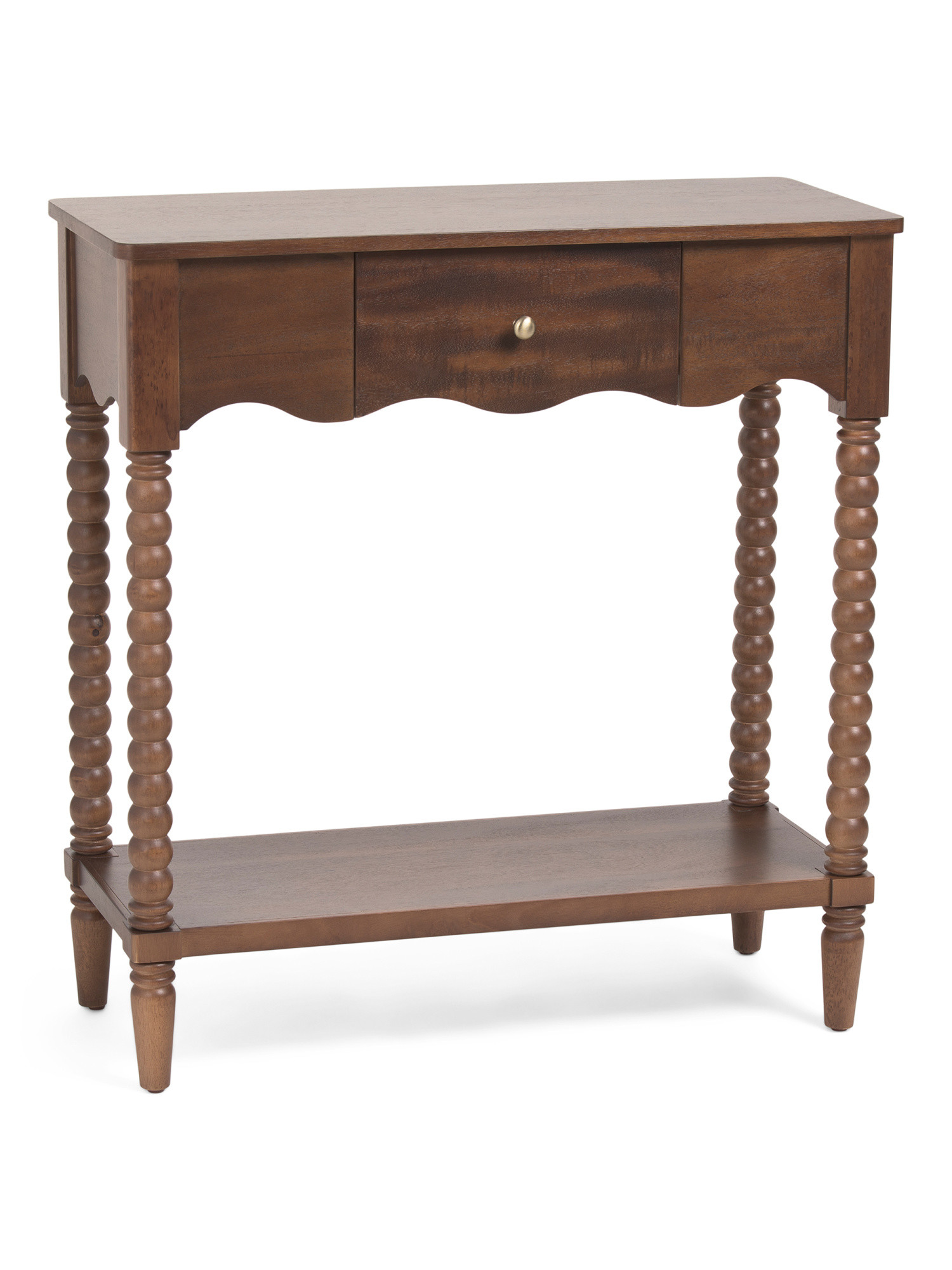 32x34 Scalloped 1 Drawer Console Table | TJ Maxx