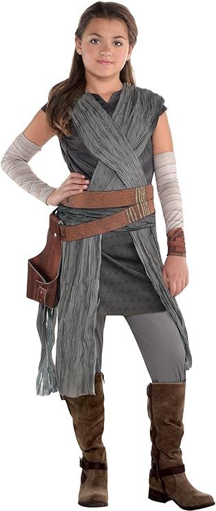 Costumes USA Star Wars 8: The Last Jedi Rey Costume for Girls, Includes Jumpsuit with Wraps and A... | Amazon (US)