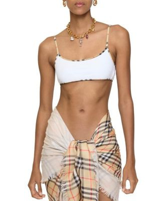 Burberry Check Trim Bikini Top & Bikini Briefs Set | Bloomingdale's Women | Bloomingdale's (US)