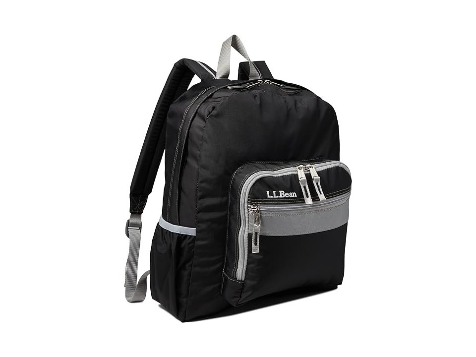 L.L.Bean Kids Kids Original Backpack Backpack Bags Black/Lilac, Nylon | Zappos