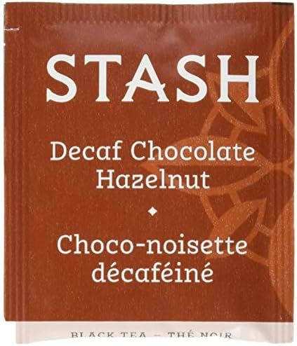 Stash Tea Decaf Chocolate Hazelnut Black Tea 100 Count Box of Tea Bags in Foil | Amazon (US)