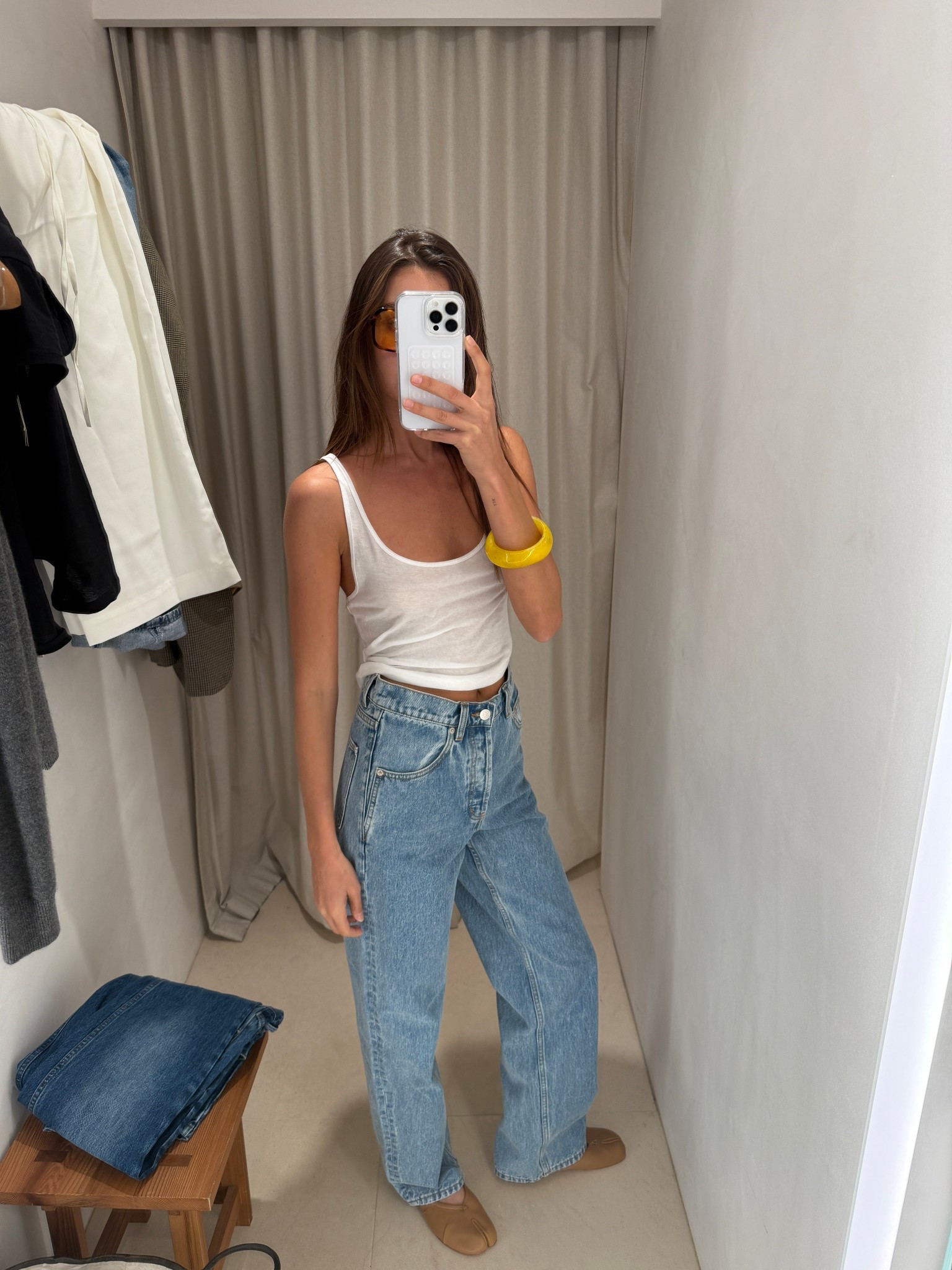 Also loved this high waist jean and wash!!