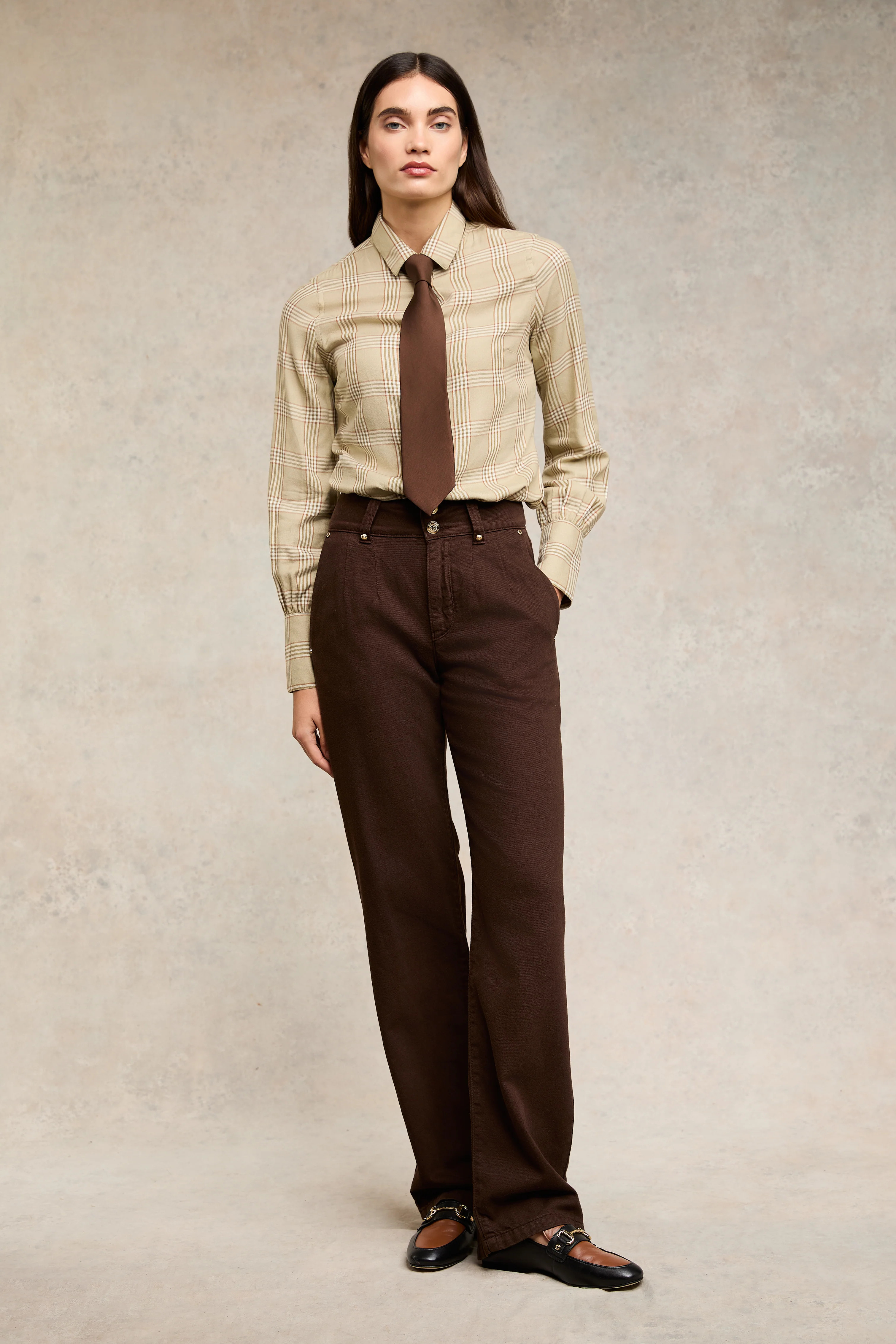 HC Unisex Tie (Chocolate) | Holland Cooper