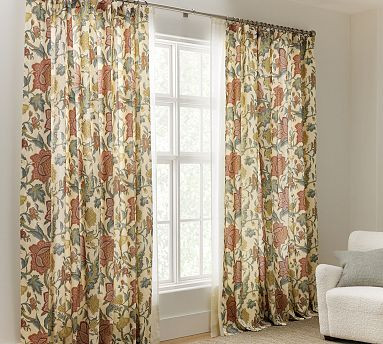 Cynthia Palampore Printed Curtain | Pottery Barn (US)
