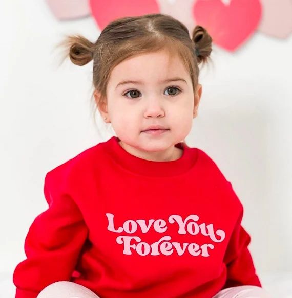 Love You Forever groovy  Valentine Sweater  Valentine | Etsy | Etsy (US)