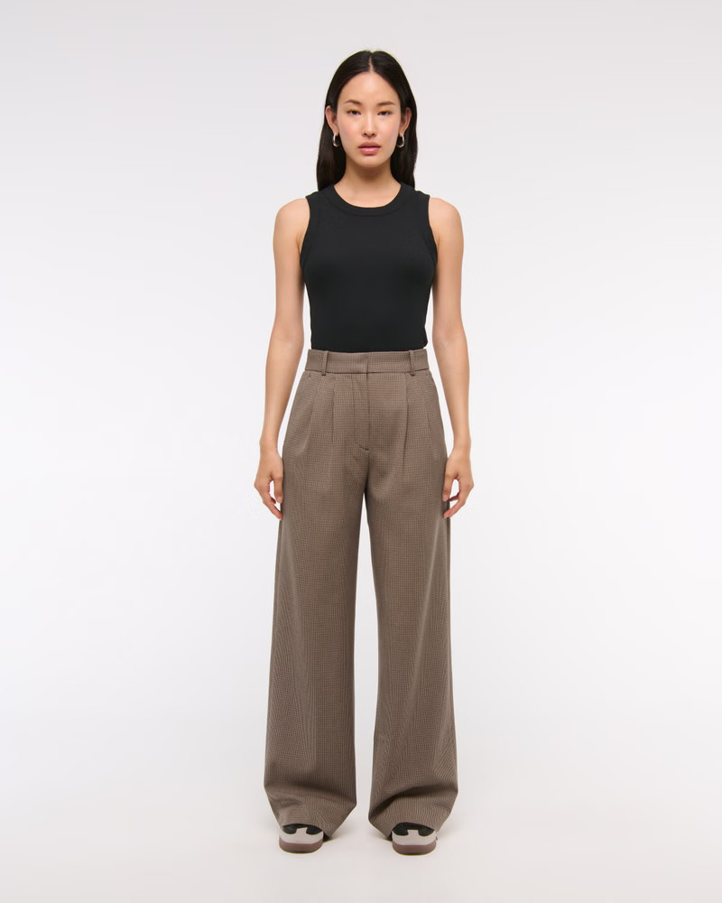 A&F Sloane Tailored Wide Leg Pant | Abercrombie & Fitch (US)
