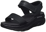 Skechers Cali Women's Women's D'LUX Walker-New Block Sport Sandal, Black/Black, 9 | Amazon (US)