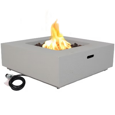 Sunnydaze Contempo Outdoor Propane Gas Fire Pit Bowl with Weather-Resistant Durable Cover and Lav... | Target