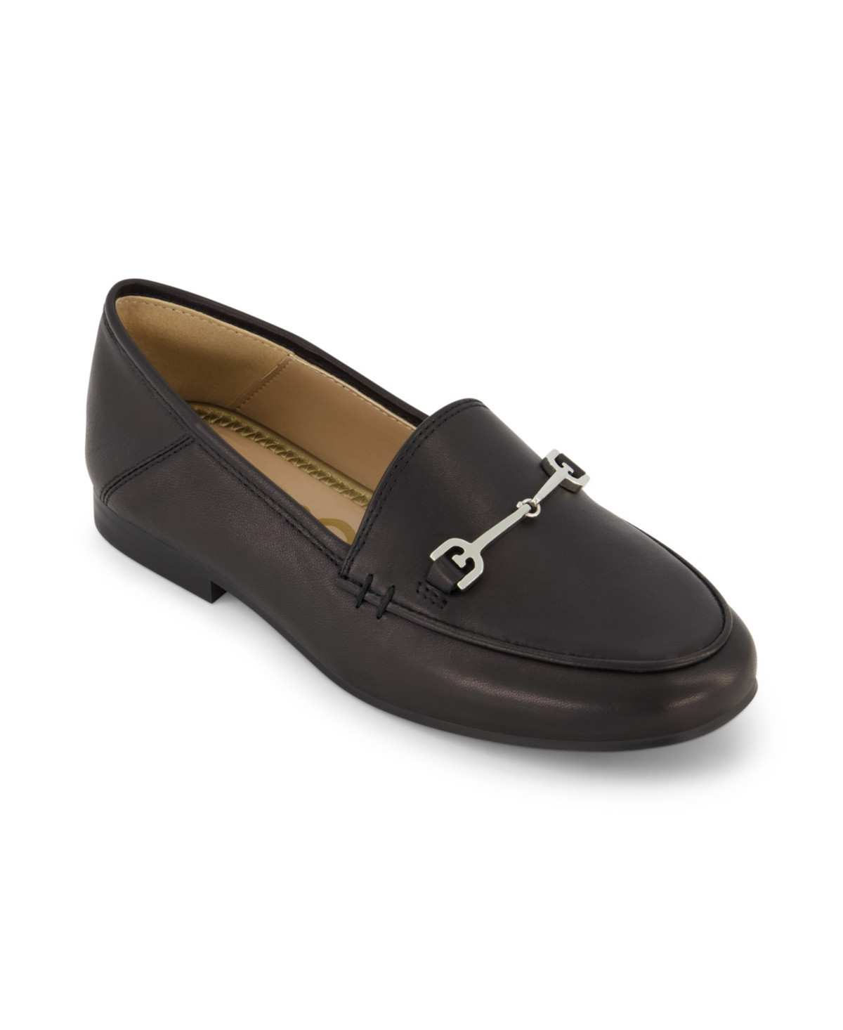 Sam Edelman Little and Big Girls Leo Loraine Metallic Logo Loafer - Black | Macy's