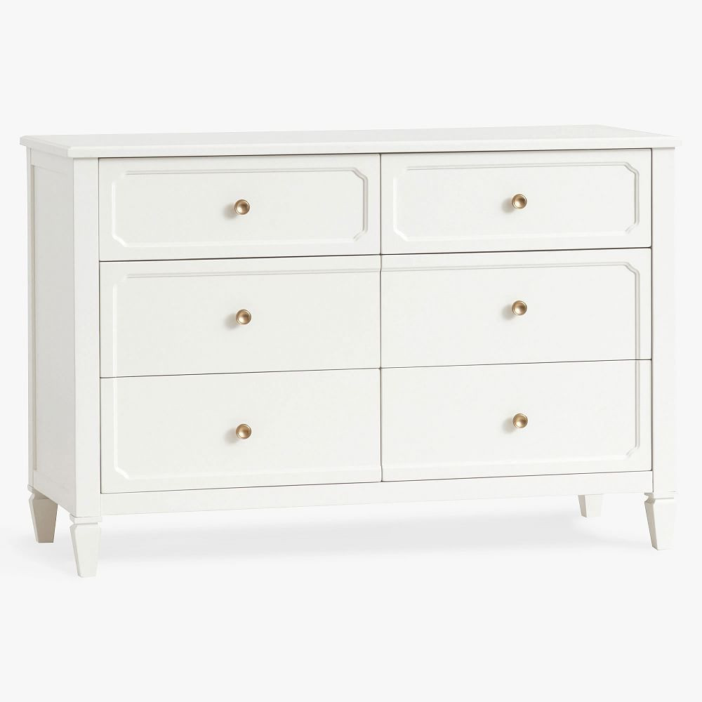 Auburn 6-Drawer Wide Dresser, Simply White | Pottery Barn Teen