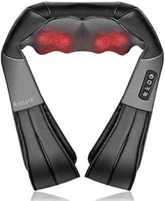 Shiatsu Neck and Back Massager with Soothing Heat, Nekteck Electric Deep Tissue 3D Kneading Massa... | Amazon (US)