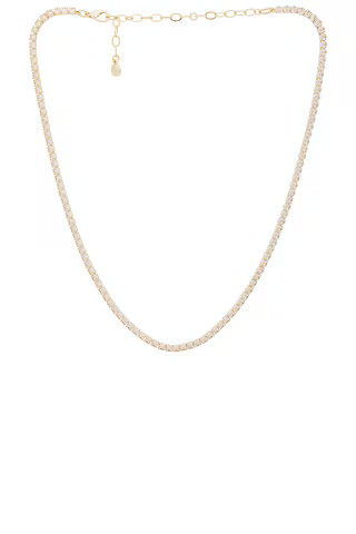 Ettika Dainty Marquise Tennis Chain Necklace in Gold from Revolve.com | Revolve Clothing (Global)