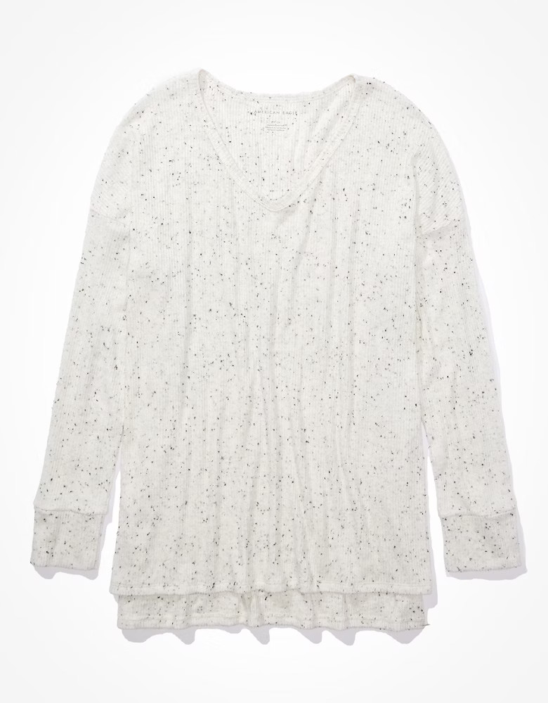 AE Soft & Sexy Plush V-Neck T-Shirt | American Eagle Outfitters (US & CA)