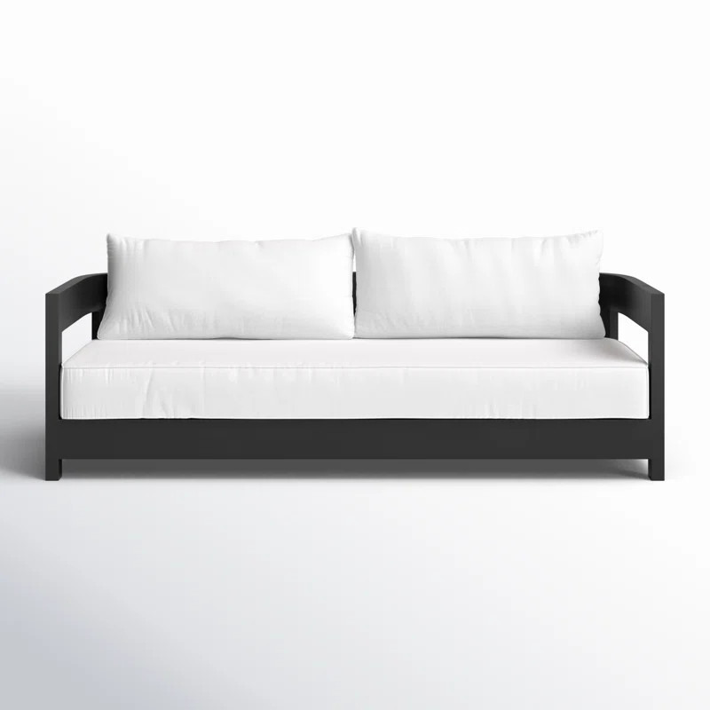 Everlee 80'' Powder Coated Aluminum Outdoor Patio Sofa with Sunbrella® Cushions | Wayfair North America