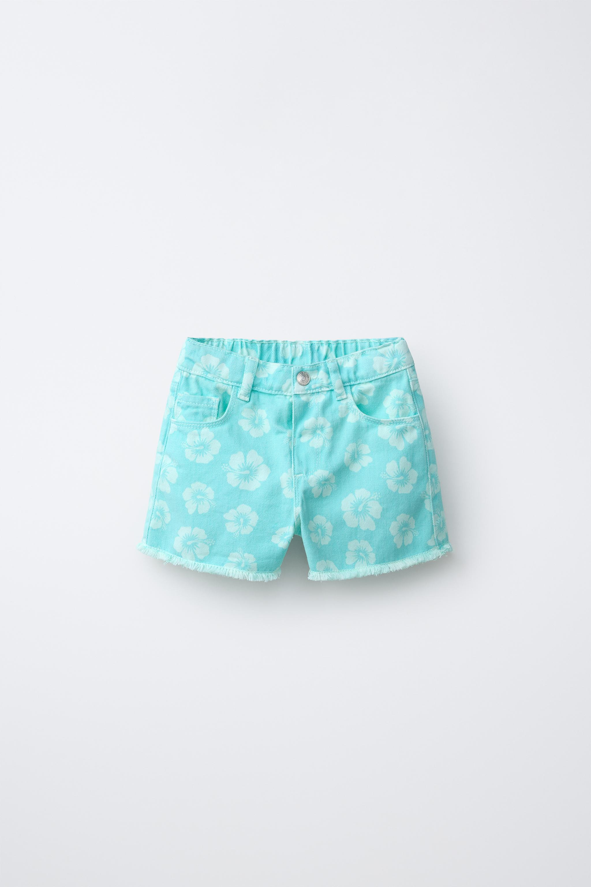 FLORAL MOM FIT TWILL SHORTS | Zara US