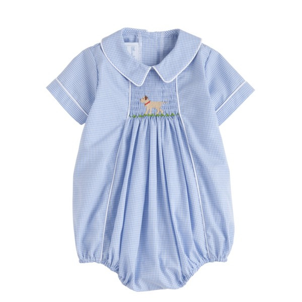 Little English Lab Chest Smocked Bubble | Ellifox