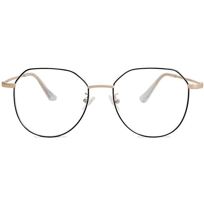 SOJOS Blue Light Blocking Glasses Round Eyeglasses Frame Anti Blue Ray Computer Game Glasses SJ5041 | Amazon (US)