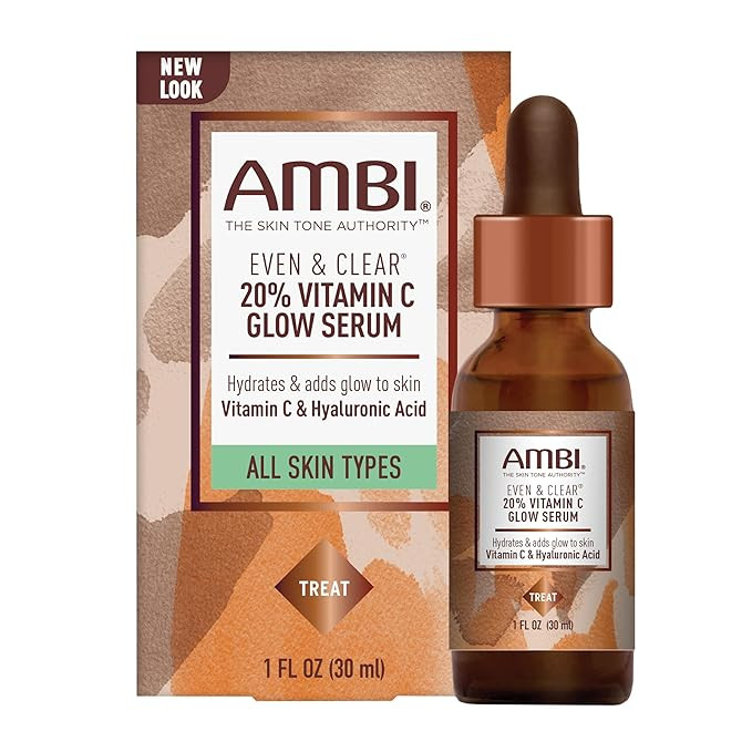Ambi Even & Clear Vitamin C Infused Glow Serum for All Skin Types to help Cleanse Skin, Brighten ... | Amazon (US)
