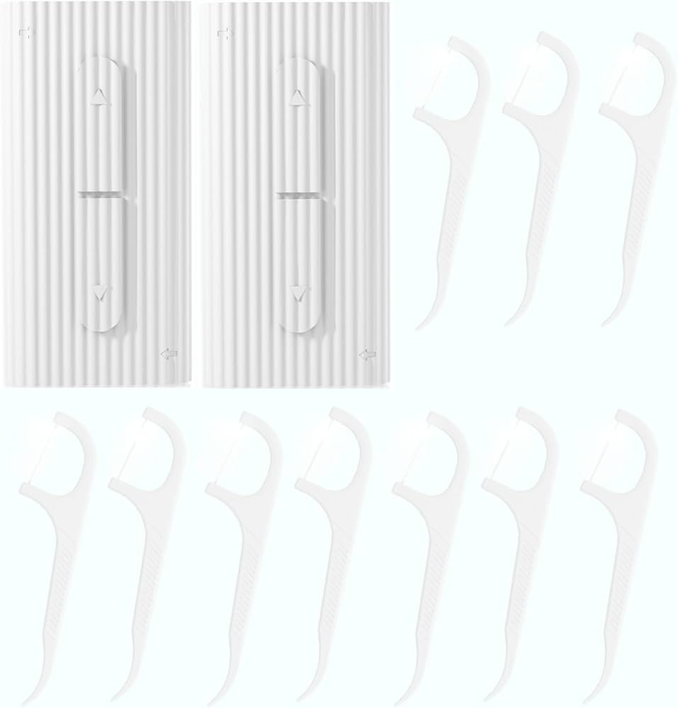 WADY 2 Pcs Portable Dental Floss Dispenser with 20 Flossers, Automatic Floss Organizer Travel Flo... | Amazon (CA)