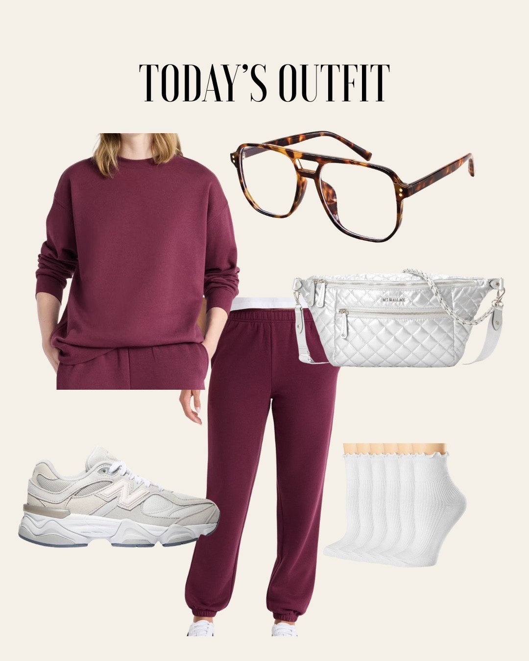 My $22 Walmart sweat set is a 10/10 when talking price vs quality 

Top: medium 
Bottoms: small 

#LTKActive