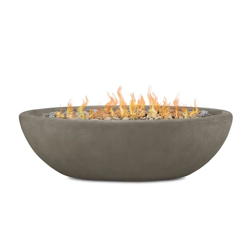 Riverside 58" Oval Propane Fire Bowl iN by Real Flame | Wayfair North America