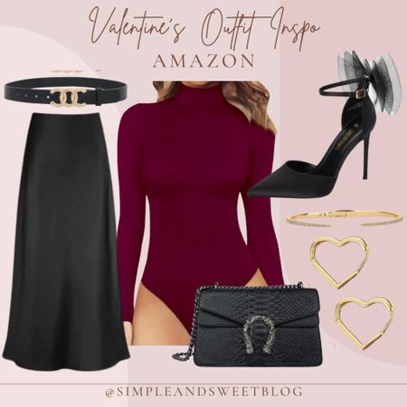 Looking for a last minute Valentine’s Day outfit! This silky skirt is a closet must have! It can be worn so many ways, pair it with a red or pink bodysuit and some pretty accessories and you have an easy date night outfit. 

#AmazonFashion #FoundItOnAmazon #FoundItOnAmazonFashion 

#LTKstyletip #LTKSeasonal #LTKfindsunder50